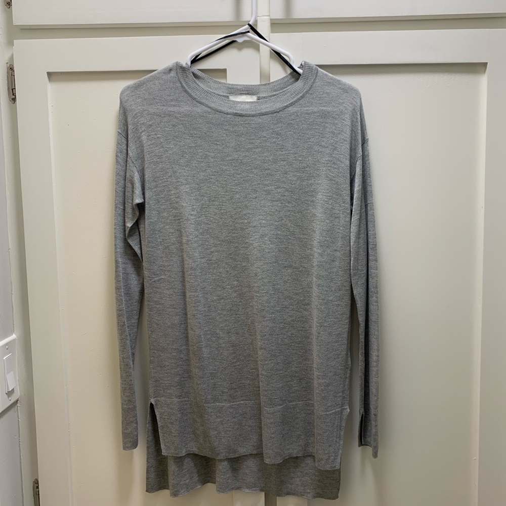 NWOT H&M Heather Grey Tunic Sweater